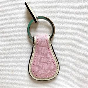 NWOT Pink Coach Keychain